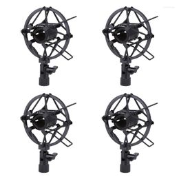 Microphones 4X Miniphone Mount 25MM For 23MM-27MM Diameter Condenser Mic Black