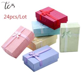 Jewellery Boxes Paper Trinket Box Ring Box Necklace Organiser Earring Storage Box Necklace Box Small Accessories Container 24pcsLot 230609