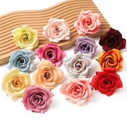 Dried Flowers 10/20Pcs New Rose Artificial Heads Home Decor High Quality Marriage Wedding Decoration Fake Flower DIY Craft Accessories