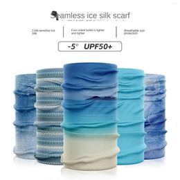 Scarves Silk Headband UV Sun Protection Camping Hiking HeadweaSeamless Magic Scarf Windproof Headscarf Unisex