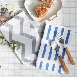 Table Mats Europe Style Brief Cotton Mads Pads Geometric Line Cloth Dining Palcemats Decoration Mat Doilies Rectangle