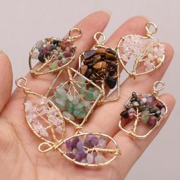 Pendant Necklaces Citrine Amethyst Clear Quartz Natural Stone Drop Heart Crafts DIY Jewellery Making Necklace Earring Accessories Gift Party