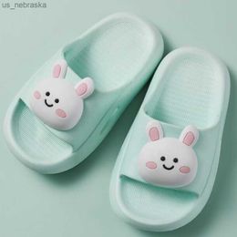 Cartoon Bunny Designer pusheen slippers for Kids - Non-Slip PVC Beach Sandals, Soft Indoor Bathroom Slides for Boys and Girls - Summer Shoes (QQ311 210712 L230518)