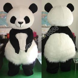 Performance Panda Mascot Costume Carnival Unisex Adults Outfit Adults Size Xmas Birthday Party Outdoor Dress Up Costume Props