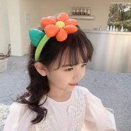 Hair Accessories Fashion Cute Sunflower Headband Girls Lovely Hairbands Kids Beautiful Sun Flowers Headbands Hoop For