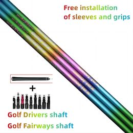 Club Shafts Colorful Autoflex Golf Club Shaft SF505SF505XSF505xx Flexible Graphite Shaft Free Assembly Sleeve and Grip 230612