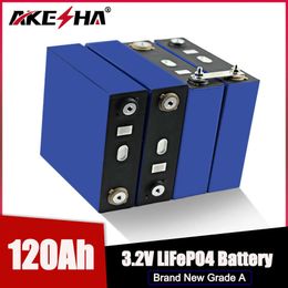 LiFePO4 3.2V 120Ah Lithium Iron Phosphate Rechargeable Battery 10/12/14/18PCS Suit Solar System EV Boat Yacht 12V 24V