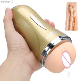 OLO Realistic Anus Adult Sex Toys for Men Sex Products Artificial Vagina Dual Channel Real Pussy Male Masturbation Cup L230518