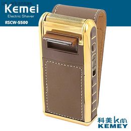 kemei electric Shaver KM-5500 km5600 km5700 portable electric men razor beard trimmer single blade rechargeable L230523