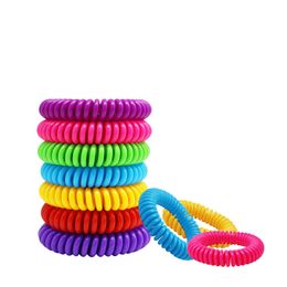 New Anti- Mosquito Repellent Bracelet EVA Bug Pest Repel Wrist Band Insect Mozzie Keep Bugs Away For Adult Children Mix Colours