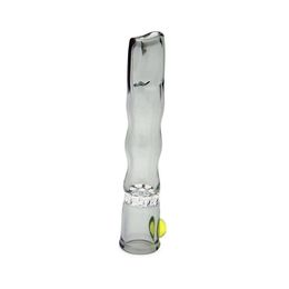 Smoking Colorful Thick Glass Dry Herb Tobacco Cigarette Holder Filter Snow Screen Catcher Taster Bat One Hitter Tips Hand Pipes Dugout Flat Mouthpiece DHL
