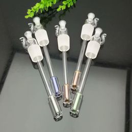 Glass Pipes Smoking Manufacture Hand-blown hookah Extended glass tee
