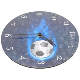 Wall Clocks Hanging Clock Living Room Decoration Sports Bedroom Football Round Decorative