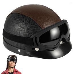 Motorcycle Helmets Semi-helmet Universal Cute Protective Riding Helmet Quick Release Buckle Side Can Be Tightened