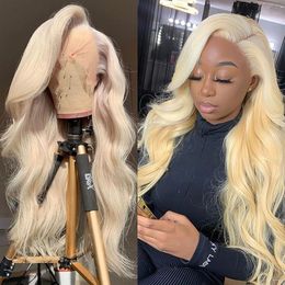 Blonde Lace Front Wig Human Hair Brazilian Hair Wigs For Women 613 Lace Frontal Wig 13*4 Pre Plucked Hd Body Wave Lace Front Wig