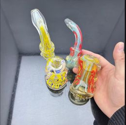 Glass Pipes Smoking Manufacture Hand-blown Classic stained glass bongs thickened and durable