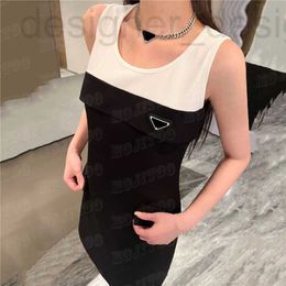 Plus size Dresses Designer Luxury Knit Vest Dress Brand Womens Skirts Summer Sleeveless Tank For Woman AF6U