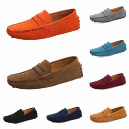 men casual shoes Espadrilles triple black navy brown wine red taupe green Sky Blue Burgundy mens sneakers outdoor jogging walking hotsale shoes 18v3#