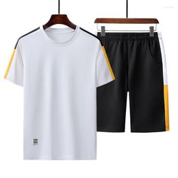 Men's Tracksuits Sports Two Piece Set Summer Men T-Shirt Shorts Oufits 2023 Casual Men's Short Sets Track Suit Brand Clothing