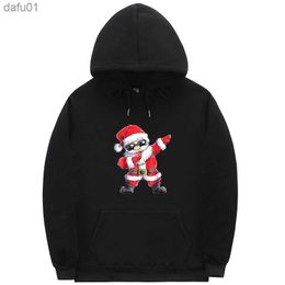 Christmas Santa Hoodie Men Women Pullover Autumn Winter Clothes Sweatshirts Fashion Casual Black Pink Sudaderas Hombre S-3XL L230520