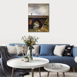 Jungle Animals Canvas Wall Art Hand Painted Sevres Bridge Henri Rousseau Painting for Sale High Quality