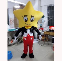 Performance Yellow Star Mascot Costumes Cartoon Fancy Suit for Adult Animal Theme Mascotte Carnival Costume Halloween Fancy Dress