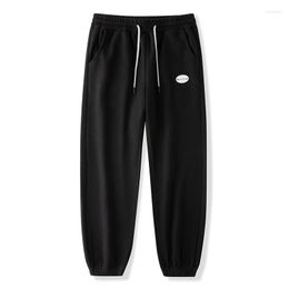 Men's Pants 2023 Waffle Sweatpants Men's Spring Fashion Versatile Brand Loose Corset Grey Slacks
