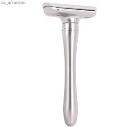 Adjustable Safety Razor Double Edge Classic Mens Shaving Mild to Aggressive 1-8 File Hair Removal Shaver with10 Blades L230523