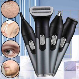 Electric Shaver 4 in1 Multifunction Razor Hair Remover Armpit Leg Chest Nose Eyebrow Bikini Trimmer Shaper for Women Men L230523