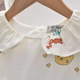 Girl's Dresses Cute Girls Print New Summer Space Pattern Casual Dress Old Kids Baby Clothes Outfit