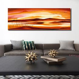 Modern Landscape Hand Painted Abstract Canvas Art Lost in The Desert I Oil Painting Home Decor for Bedroom
