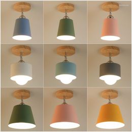 Ceiling Lights Led Light Modern Wood Lamp Vintage Plafondlamp Living Room Colourful E27 Plafonnier Lamparas Techo Deckenleuchten