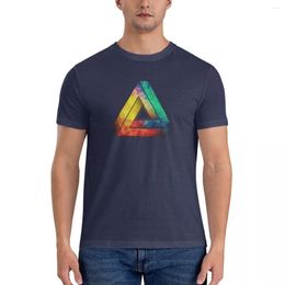 Men's Polos Abstract Multi Color Cubizm Painting Classic T-Shirt Mens Vintage T Shirts Casual Stylish