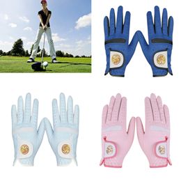 Cycling Gloves 1 Pair Ladies Golf Outdoor Breathbale Soft Anti Slip Fitness Accessories 230614