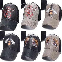 Fitted Hats Baseball Caps Casquette Sun Hat Classic Snake Tiger Bee Cat Canvas Featuring for Men Women297F