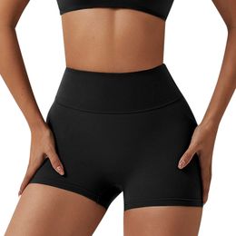 Shorts Women's casual solid long ultra-thin shorts high waist loose sports summer running pants P230606