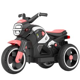 Children's Electric Motorcycle Tricycle with Music Light Racing Rechargeable Kids Ride on Car Riding Baby Remote Control Toys