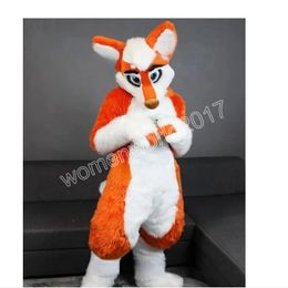 Orange Husky Fox Mascot Costume Simulation Cartoon Character Outfit Suit Carnival Adults Birthday Party Fancy Outfit for Men Women