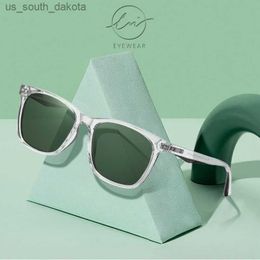 LM 2023 Polarized Sunglasses Men Women Fashion Square Shades Transparent Frame Ladies Travel UV400 Goggles Driving Sun Glasses L230523