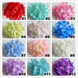 factory outlet Artificial Flowers Hydrangea Flower Heads Wedding Party Decoration Supplies Simulation Fake Flower Head Home Decorations