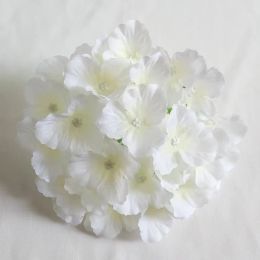 New Artificial Flowers Hydrangea Flower Heads Wedding Party Decoration Supplies Simulation Fake Flower Head Home Decorations Classic