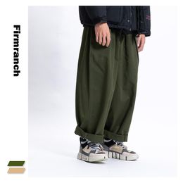 Pants Firmranch New Spring Men/Women Amekaji Oversize Casual INS Hot Wide legs Pants Super Loose American Causal Japanese Trousers