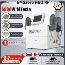 2024 Emszero Hi-emt RF Machine EMS Body Sculpt 14Tesla 6000W for Salon Muscle Massage Equipment Stimulator Shaping CE