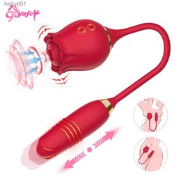 Rose Sucking Vibrator for Women Nipple Clit Stimulator Vibrating Egg Dildo Vibrators Clitoris Sucker Vibator Sex Toy for Women L230518