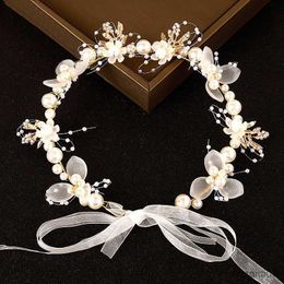 Wedding Hair Jewelry Flower Wreath Headband Girls Bridal Elegant Crowns Headdress Bride Garland Head Headbands R230612