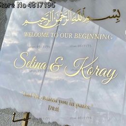 Wedding Quran 78:8 Quotes Vinyl Decals Art Mariage Welcome To Our Beginning Stickers Custom Texts Weddings Party Stickers