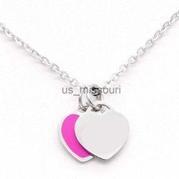 Pendant Necklaces womens necklace heart necklace designer jewellery chains luxury Pendant Stainless Steel Charm Anniversary gift for women 18K Gold Pl J230612