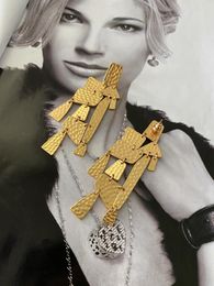 Stud Earrings Vintage Argentine Geometric Multiple Pendant