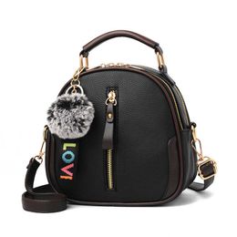 Backpack Fashion Trendy Colour Matching Personality Girl Allmatch Leather Oneshoulder Portable Messenger Bag J230517