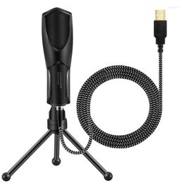 Microphones Professional Condenser Microphone With Stand For Computer Phone PC Skype Studio Karaoke Mic